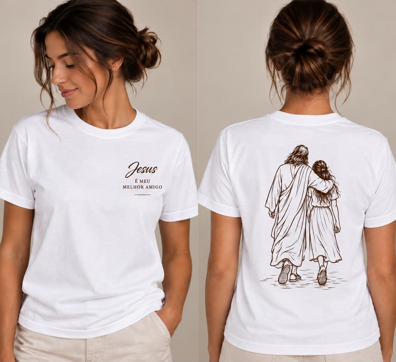 Camiseta Jesus é meu melhor amigo — Feminina