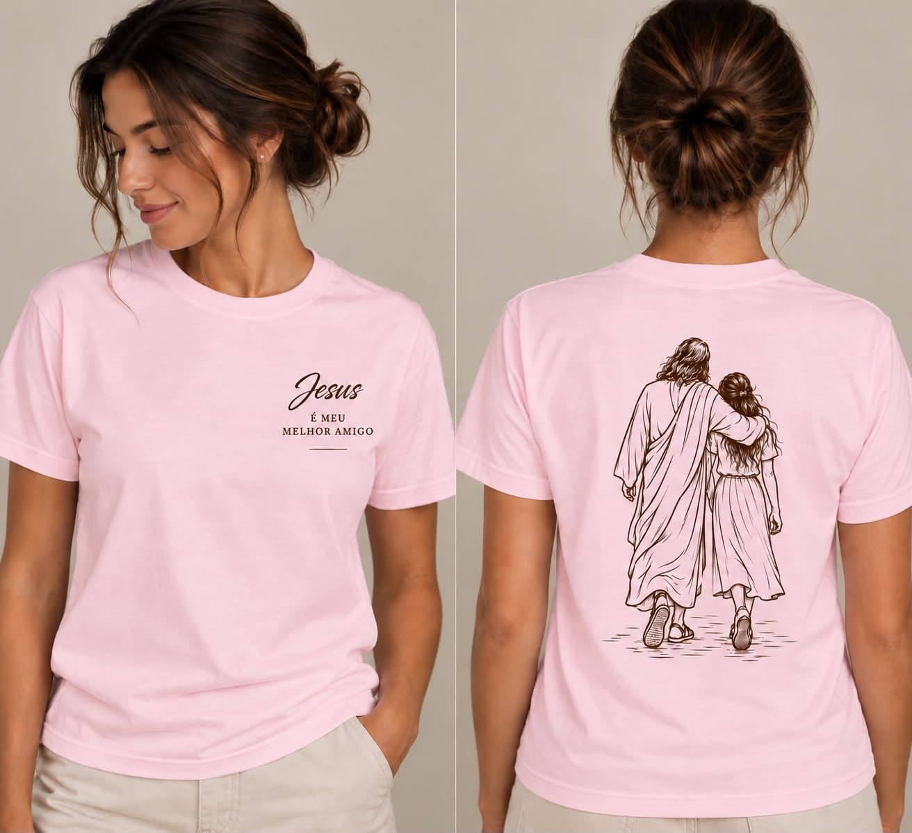 Camiseta Jesus é meu melhor amigo — Feminina