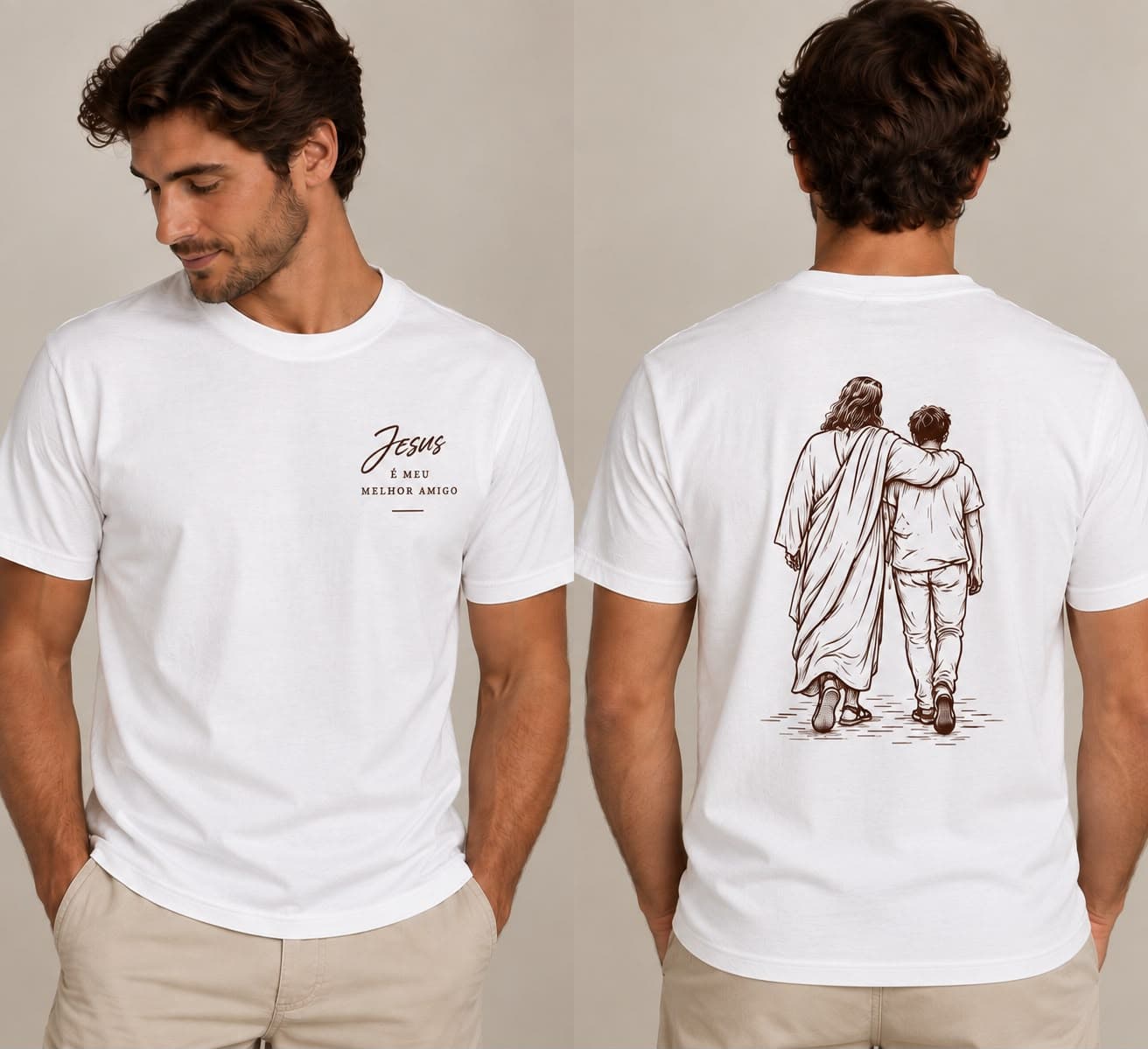 Camiseta Jesus é meu melhor amigo — Masculina