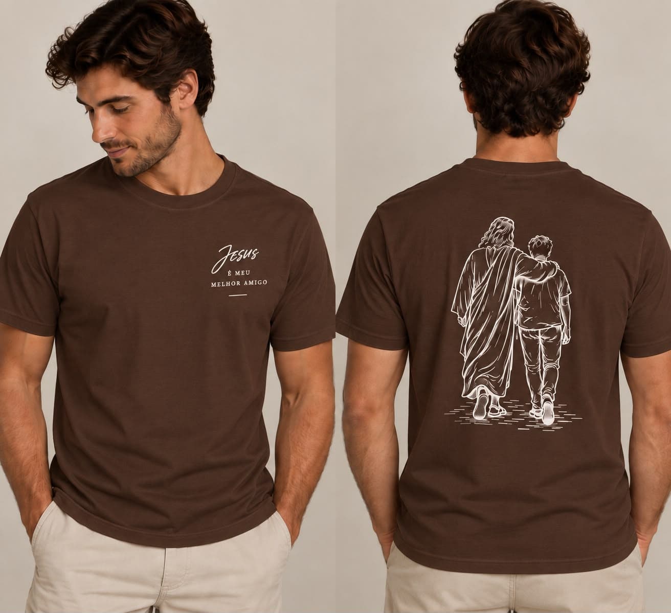 Camiseta Jesus é meu melhor amigo — Masculina
